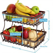 2 tier Fruit Storage Basket
