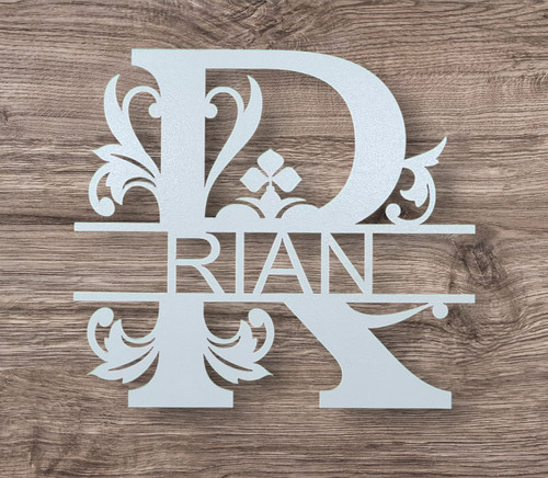 White name plaque - white, wooden
