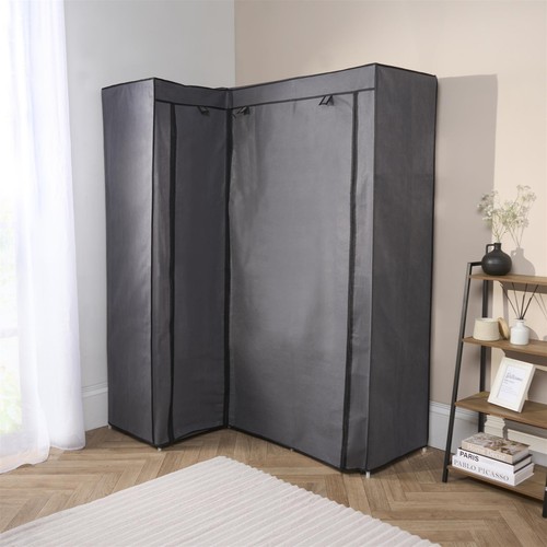 Corner wardrobe fabric - wardrobe,