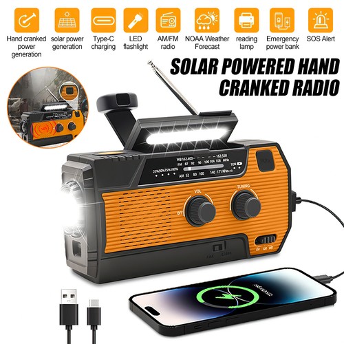 Wind solar radio - up, crank