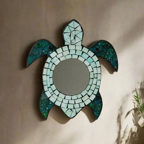 Mosaic turtle mirror x - turtle, 28