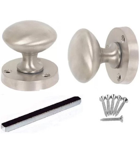 Mortice sprung door knob satin - mortice,
