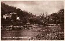 Meeting Of The Waters and Moore's Tree Avoca Wicklow RPPC Postcard 1932