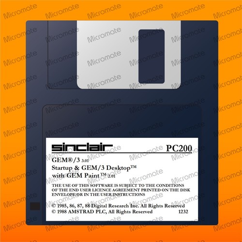 Amstrad sinclair pc200 - gem, 3