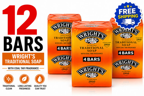 Wright coal tar soap 12 - coal,
