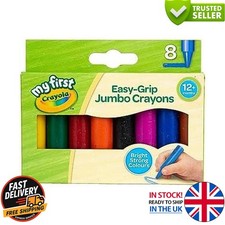 Jumbo Crayons for Toddlers 8 Pack Multicolor Easy Grip Colouring