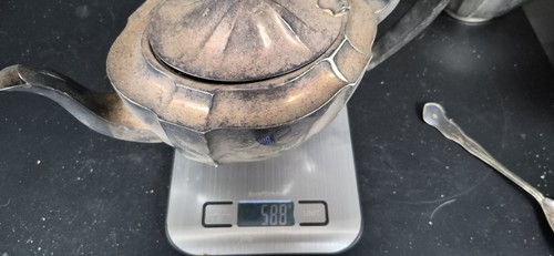 Silver plated tea pot - plated,