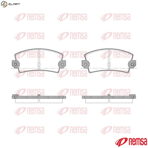 Brake pad set - brake,