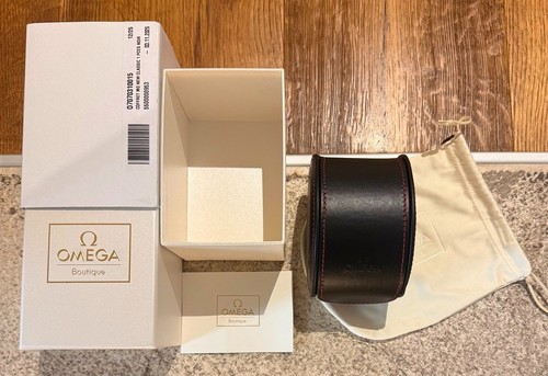 Omega leather travel box case - omega,