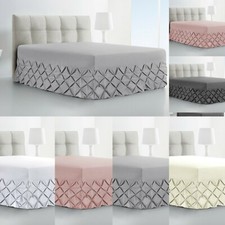 LUXURY PINTUCK VALANCE BED