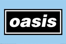 Oasis Logo on Blue Maxi Poster