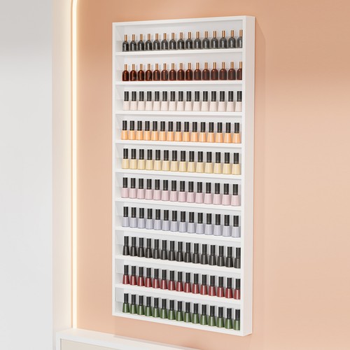 Tier wall salon display - wall,