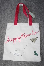 BNWT RADLEY CREAM  CANVAS TOTE BAG  HAPPY TRAVELS SEE DESCRIPTION