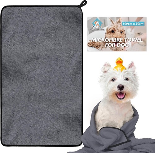 Dog microfibre towel 100x50cm - dog,