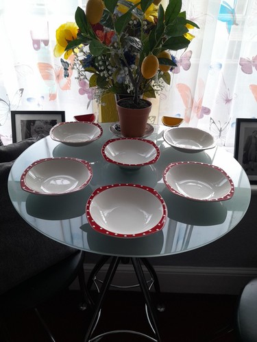 Midwinter potteries red domino - potteries,
