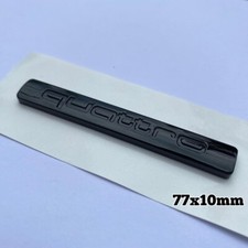 1x Quattro Badge Gloss Black