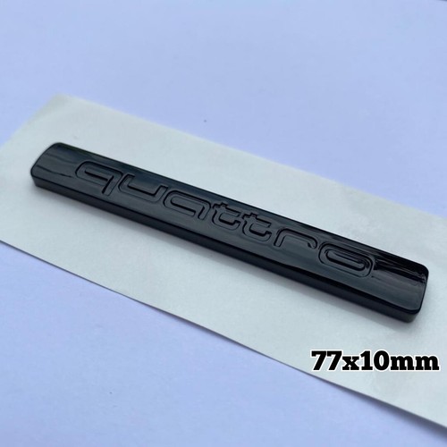 Quattro badge gloss black - quattro,