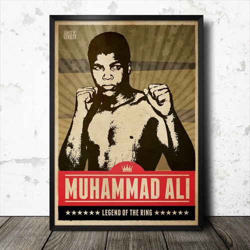 Muhammad ali boxing art poster - ali,