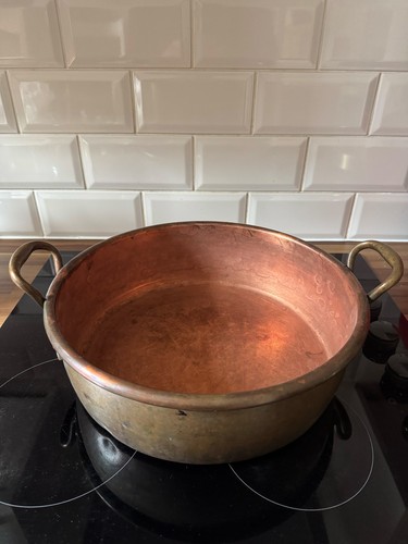 French vintage copper jam - copper,