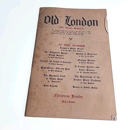 Old london magazine 1948 - magazine, v1