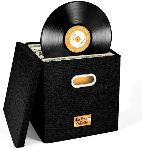 Vinyl record storage box - vinyl, for
