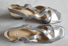 ELASTOMERE - SILVER  SANDALS - SIZE 39 ( 5.5 ) -