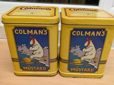 Vintage Colmans Tins x 4 Empty