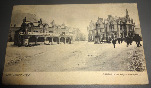 Settle market place - settle, postcard