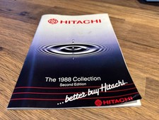 Vintage Hitachi Product Catalogue 1988 Turntables  / HIFI  / Car Cassette / CTV
