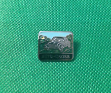 AUTO-CROSS - VINTAGE ENAMEL PIN BADGE - VGC