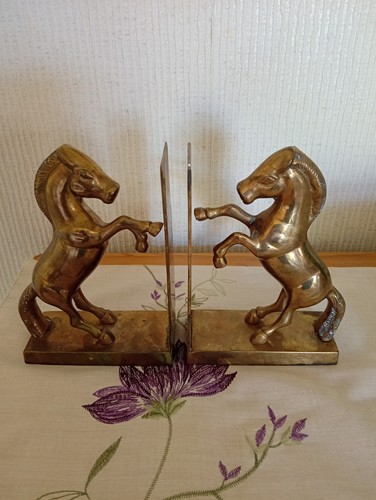 Brass stallion horse - stallion,