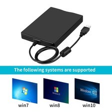 1.44Mb 3.5" USB 2.0 External Portable Floppy Disk Drive Diskette FDD for Laptop