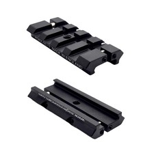 Eaglevision 11mm Dovetail to Picatinny 50mm Rifle Rail Adapter Bases - Pair