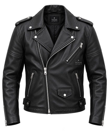 Men black lambskin leather - men's,