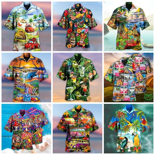 Men hawaiian shirt top - men's,