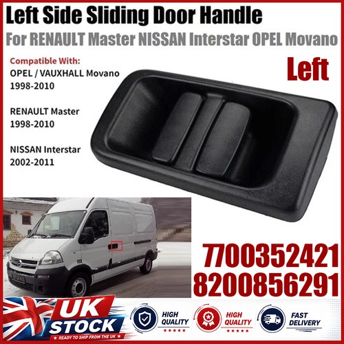 Sliding door handle - door, side