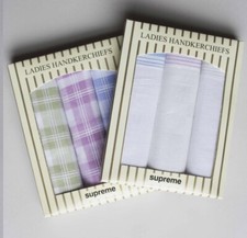 NEW LADIES 3 MULTI-PACK GIFT BOXED 100% COTTON HANDKERCHIEFS WASHABLE HANKIES