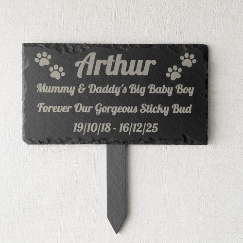 Personalised slate plaque - personalised,