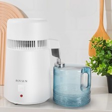 750W 4L/1Gal 304 Stainless Steel Countertop Water Distiller w/ Filter for Dental