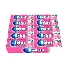Orbit Bubble mint Flavour Sugar Free Chewing Gum 30 Pack X 14g Best Before 08/25