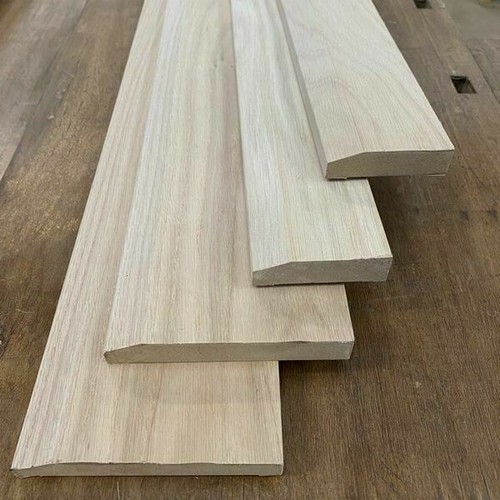 Oak veneered bevelled - veneered, skirting