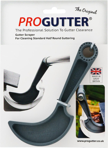 Half round gutter cleaning - half,