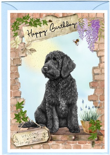 Labradoodle doodle dog 4 - labradoodle, (4"x