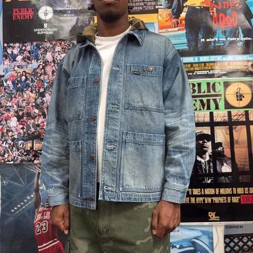 Supreme ss25 denim worn hooded - denim,
