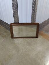 Victorian Burr Walnut Overmantel MirrorWith Decorative Inlay 83cm X 49 Used