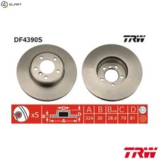 2x BRAKE DISC DF4390S FOR BMW