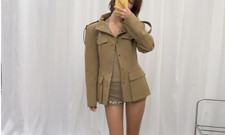 Zara FITTED BLAZER WITH LOOPS