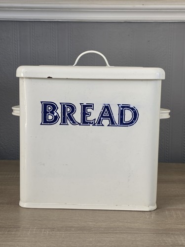 Vintage enamel farmhouse bread - enamel,
