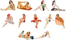 Pin-Up Girls Shaped Vinyl