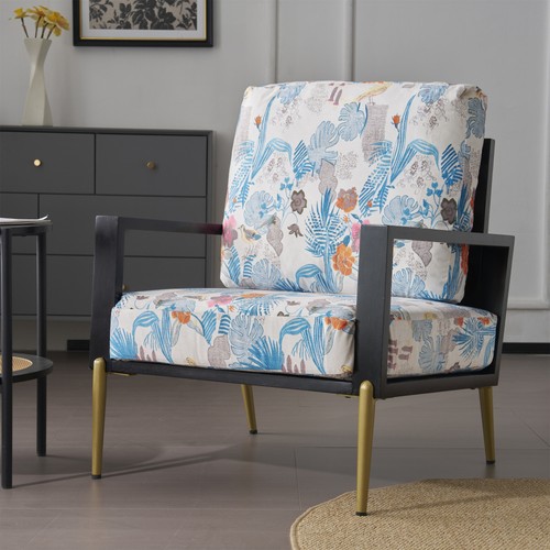 Velvet accent arm chair - accent, solid